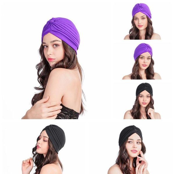 beanie/skull caps women stretchy turban head wrap band chemo bandana hijab pleated cap hat, Blue;gray
beanie/skull caps women stretchy turban head wrap band chemo bandana hijab pleated cap hat, Blue;gray