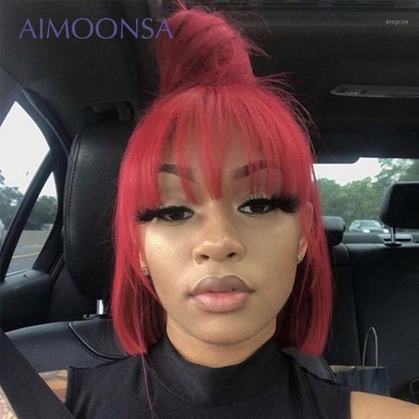 bang wig human hair 13x6 short bob lace front wigs with 150% density red colored transparent wig1, Black;brown
bang wig human hair 13x6 short bob lace front wigs with 150% density red colored transparent wig1, Black;brown