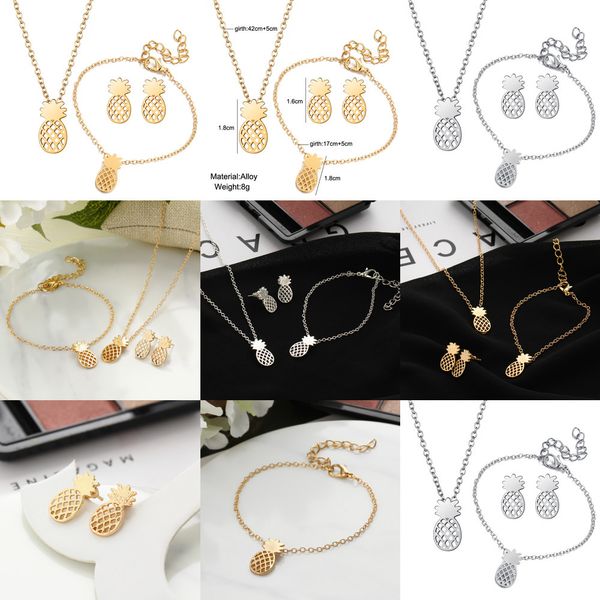 factory necklace fashion pineapple set hollow fruit pendant bracelet stud earrings sets for women individuality jewelrd922, Black
factory necklace fashion pineapple set hollow fruit pendant bracelet stud earrings sets for women individuality jewelrd922, Black