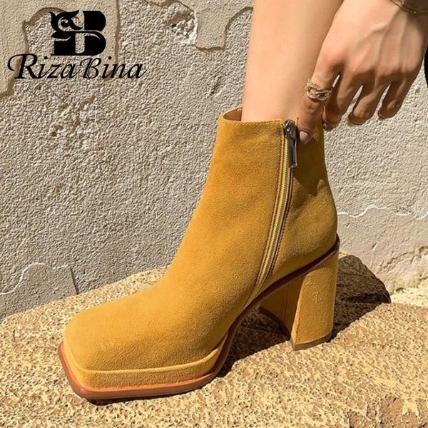 boots rizabina genuine leather women shoes ankle chunky high heels short boot party club winter ladies footwear size 34-40, Black
boots rizabina genuine leather women shoes ankle chunky high heels short boot party club winter ladies footwear size 34-40, Black