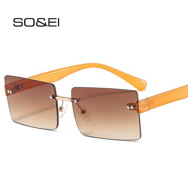 sunglasses so&ei fashion small rectangle women retro rimless clear ocean gradient lens eyewear shades uv400 men sun glasses, White;black
sunglasses so&ei fashion small rectangle women retro rimless clear ocean gradient lens eyewear shades uv400 men sun glasses, White;black