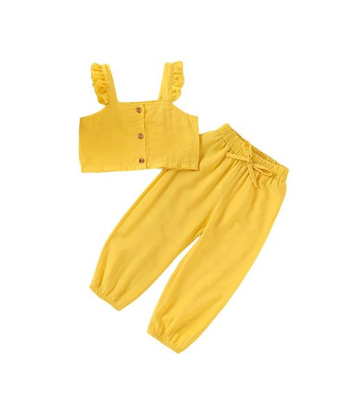 clothing sets fashion toddler baby girl clothes ruffle sleeveless t-shirt pants outfits, White
clothing sets fashion toddler baby girl clothes ruffle sleeveless t-shirt pants outfits, White