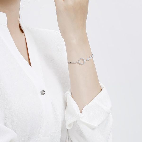 bangle tb-113 korean version of silver jewelry white crystal star sparkling five-pointed hypoallergenic bracelet, Black
bangle tb-113 korean version of silver jewelry white crystal star sparkling five-pointed hypoallergenic bracelet, Black