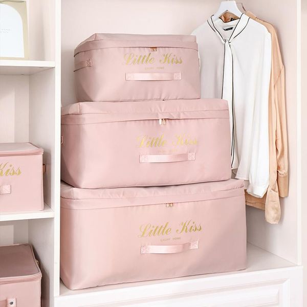 large capacity clothes quilt storage bag foldable satin cloth bags organizer for travel organizador armario clothing & wardrobe
large capacity clothes quilt storage bag foldable satin cloth bags organizer for travel organizador armario clothing & wardrobe
