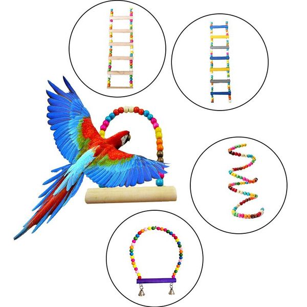 other bird supplies parrot toys suspension hanging bridge chain pet chew cage for parrots birds colorful home decoration
other bird supplies parrot toys suspension hanging bridge chain pet chew cage for parrots birds colorful home decoration