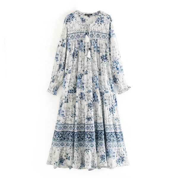 casual dresses women floral print bohemian beach es tassel drawstring neck long sleeve spring summer boho holiday maxi ud1j, Black;gray
casual dresses women floral print bohemian beach es tassel drawstring neck long sleeve spring summer boho holiday maxi ud1j, Black;gray