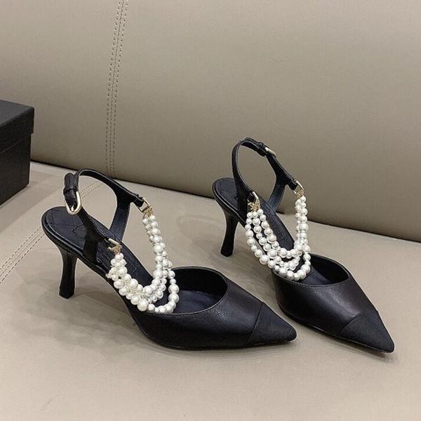 dress shoes summer high heels brand design sandals fashion stitching pointed toe pearl chain women's black apricot pumps
dress shoes summer high heels brand design sandals fashion stitching pointed toe pearl chain women's black apricot pumps