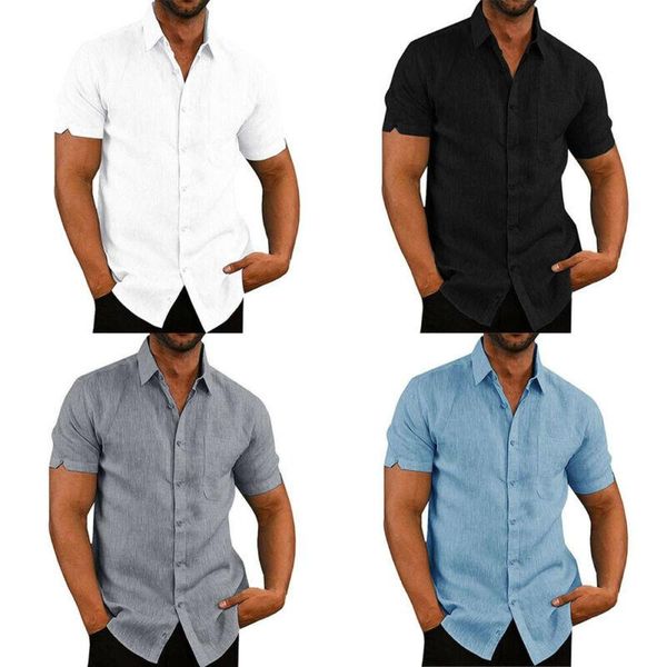 men's casual shirts tee mens linen blouse short sleeve baggy buttons summer solid comfortable pure cotton and linen loose holiday, White;black
men's casual shirts tee mens linen blouse short sleeve baggy buttons summer solid comfortable pure cotton and linen loose holiday, White;black