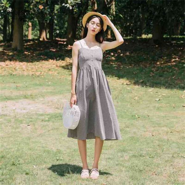 mori girl sweet summer women dresses elegant plaid sleeveless spaghetti strap mujer vestidos vintage cotton casual beach dress 210520, Black;gray
mori girl sweet summer women dresses elegant plaid sleeveless spaghetti strap mujer vestidos vintage cotton casual beach dress 210520, Black;gray