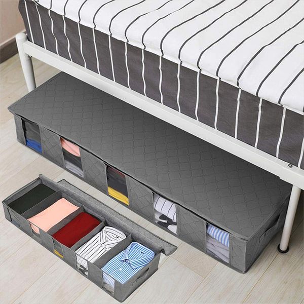 under bed storage box dustproof moisture-proof quilt blanket container folding nonwoven bedroom closet finishing organizer clothing & wardro
under bed storage box dustproof moisture-proof quilt blanket container folding nonwoven bedroom closet finishing organizer clothing & wardro