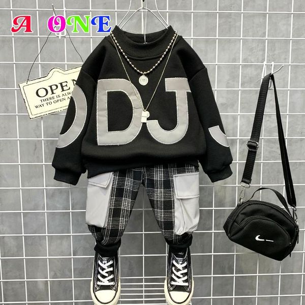 clothing sets boy outfits baby clothes set kids sweater + pants 2 pcs fashion velvet lluminous reflection letter jogger, White
clothing sets boy outfits baby clothes set kids sweater + pants 2 pcs fashion velvet lluminous reflection letter jogger, White