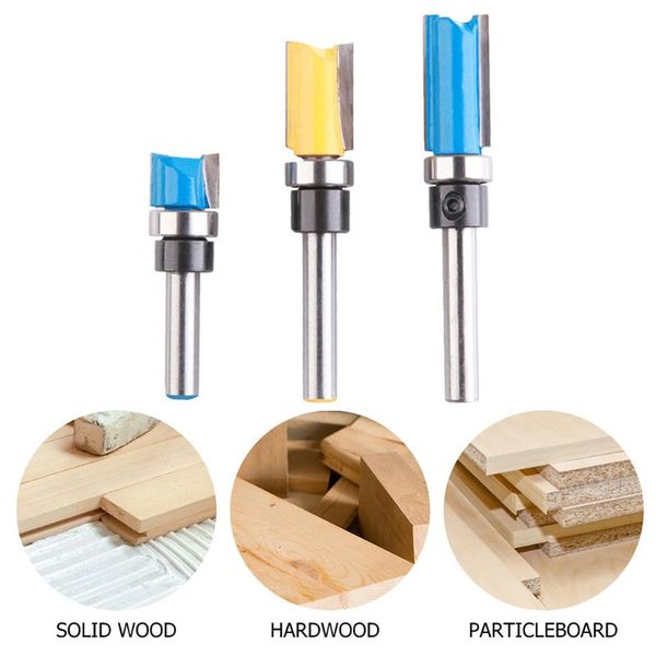 professional hand tool sets 3pcs 1/4 shank trimming drilling milling cutter groove joint assembly router bit woodworking engraving cutting t
professional hand tool sets 3pcs 1/4 shank trimming drilling milling cutter groove joint assembly router bit woodworking engraving cutting t