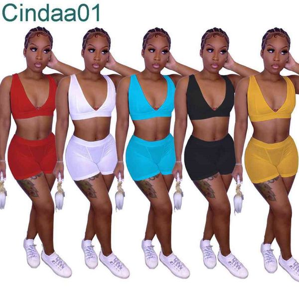 women tracksuits two pieces set designer outfits sleeveless bra shorts solid colour casual nightclub style sports vest sportwear, Gray
women tracksuits two pieces set designer outfits sleeveless bra shorts solid colour casual nightclub style sports vest sportwear, Gray
