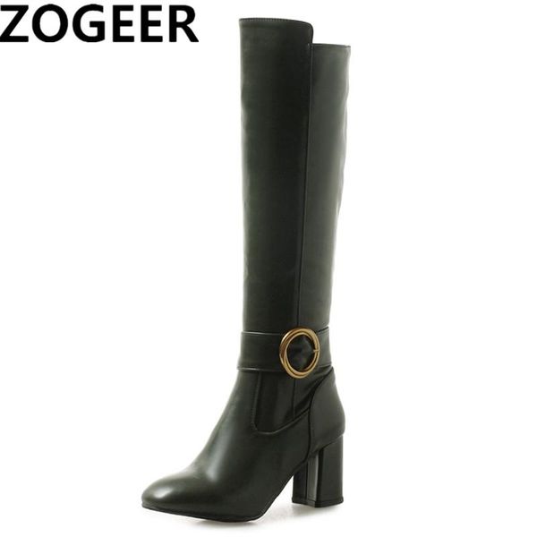brand women knee high boots classic square heels pink yellow green long autumn winter party shoes woman, Black
brand women knee high boots classic square heels pink yellow green long autumn winter party shoes woman, Black