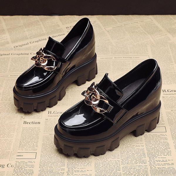 dress shoes for women's 2021 autumn female platform loafers ladies round toe pumps women metal chain fashion mary janes, Black
dress shoes for women's 2021 autumn female platform loafers ladies round toe pumps women metal chain fashion mary janes, Black