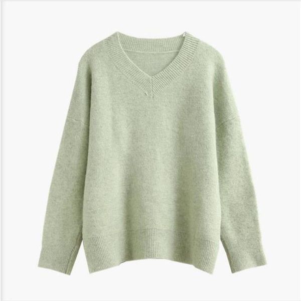 women's sweaters autumn 2021 women cashmere v-neck pure color long sleeve pullovers temperament commuter languid lazy style casual loos, White;black
women's sweaters autumn 2021 women cashmere v-neck pure color long sleeve pullovers temperament commuter languid lazy style casual loos, White;black