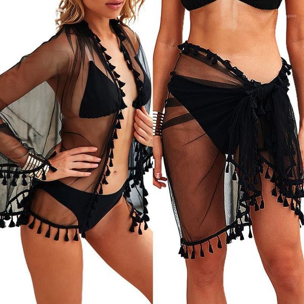 summer mesh bikini blouse women beach skirt fashion solid color lace apron swimwear women's, White;black 
summer mesh bikini blouse women beach skirt fashion solid color lace apron swimwear women's, White;black