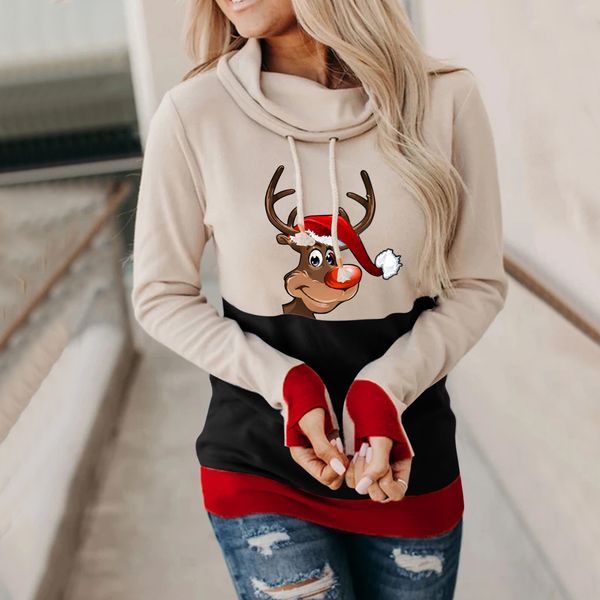 Christmas Elk Print Women's Hoodie Ladies Comfortable Loose Party Holiday Show Long Sleeve, Black
Christmas Elk Print Women's Hoodie Ladies Comfortable Loose Party Holiday Show Long Sleeve, Black