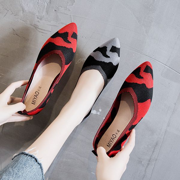 dress shoes camouflage breathable knitting ballet flats women shallow slip on pointed toe moccasins ballerina mujer pisos 2e9x, Black
dress shoes camouflage breathable knitting ballet flats women shallow slip on pointed toe moccasins ballerina mujer pisos 2e9x, Black