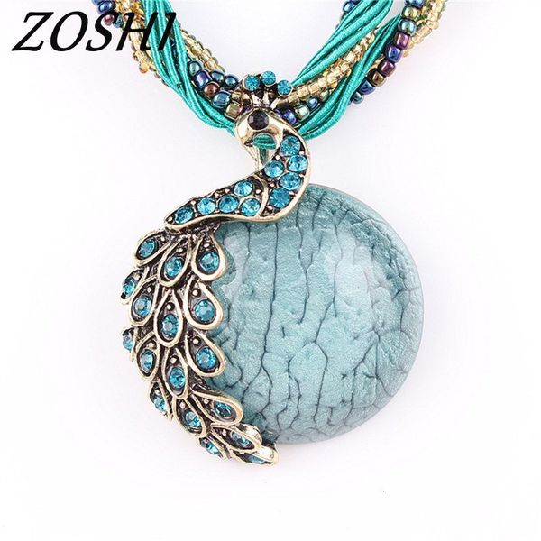necklaces pendants bohemia crack peacock pendant multilayer colorful natural stone beads chain vintage jewelry fashion for women, Silver
necklaces pendants bohemia crack peacock pendant multilayer colorful natural stone beads chain vintage jewelry fashion for women, Silver
