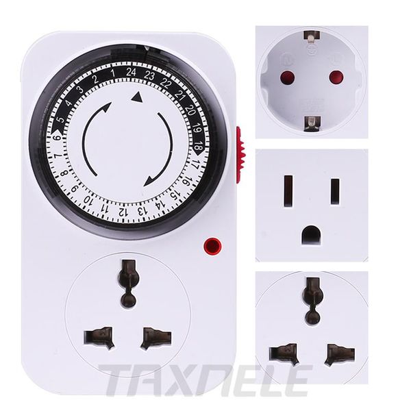 timers 24 hours programmable mechanical mini timer switch smart countdown socket 230v 16a universal eu/us
timers 24 hours programmable mechanical mini timer switch smart countdown socket 230v 16a universal eu/us