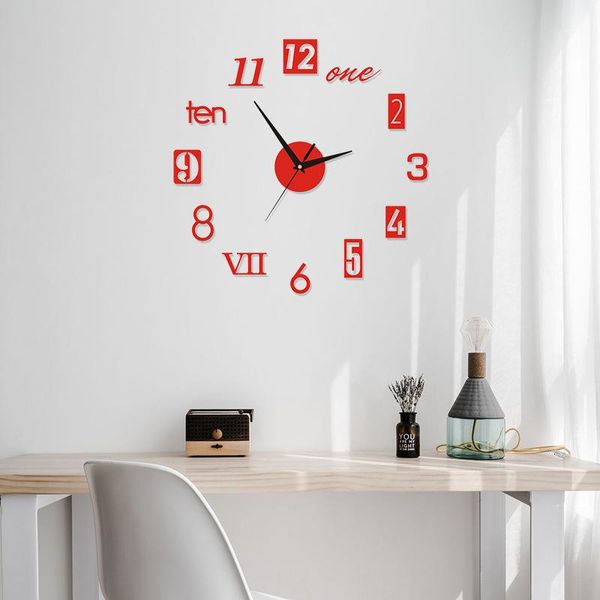 wall clock modern design silent acrylic english numbers clocks for home living room watch stickers decoration
wall clock modern design silent acrylic english numbers clocks for home living room watch stickers decoration