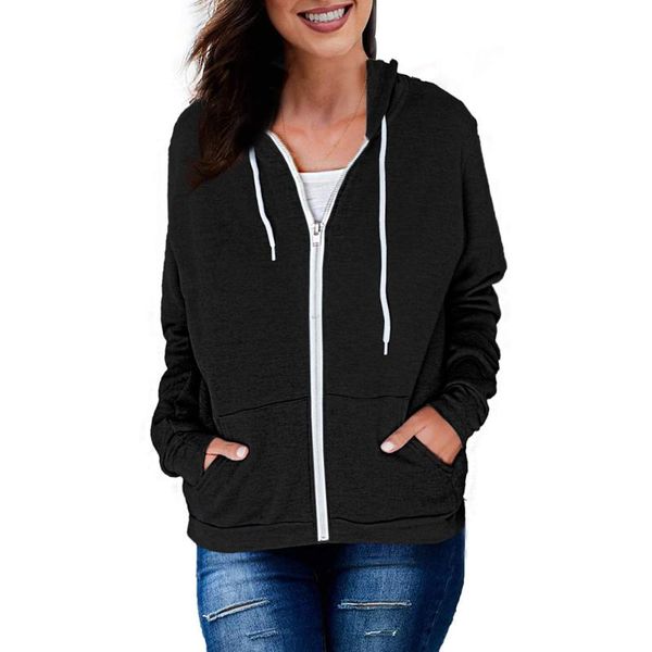 women's jackets women casual long sleeves zip up hooded drawstring sweatshirts hoodies with pockets summer zipper coats harajuku street, Black;brown
women's jackets women casual long sleeves zip up hooded drawstring sweatshirts hoodies with pockets summer zipper coats harajuku street, Black;brown