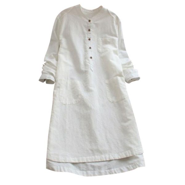 women's blouses & shirts ly women casual long shirt dress button sleeves blouse hem asymmetric dresses with pockets do99, White
women's blouses & shirts ly women casual long shirt dress button sleeves blouse hem asymmetric dresses with pockets do99, White