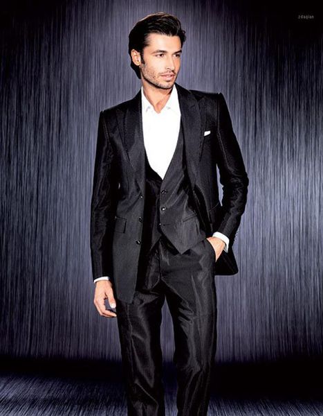 shael lapel 3 buttons groom tuxedos groomsman suit style for man clothes tailored jacket+pants+vest men's suits & blazers, White;black
shael lapel 3 buttons groom tuxedos groomsman suit style for man clothes tailored jacket+pants+vest men's suits & blazers, White;black