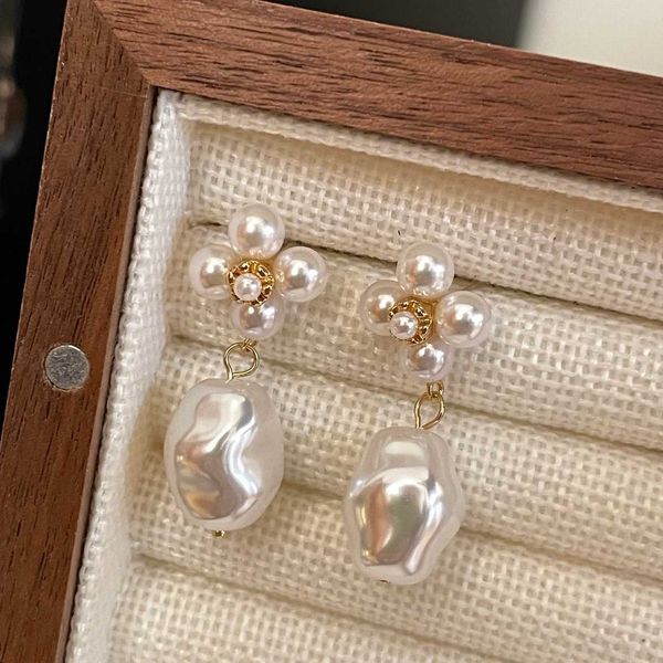 00ins baroque flower imitation pearl earrings temperament super fairy cold net red earrings g9-5, Silver
00ins baroque flower imitation pearl earrings temperament super fairy cold net red earrings g9-5, Silver