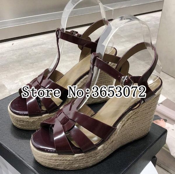 dress shoes 2021 summer luxury women sandalias genuine leather high wedges mules ankle strap peep toe platform sandal female, Black
dress shoes 2021 summer luxury women sandalias genuine leather high wedges mules ankle strap peep toe platform sandal female, Black