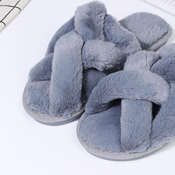 slippers 2021 women's warm plush slipper, indoor synthetic leather cross slippers, flat soft wool shoes, Black
slippers 2021 women's warm plush slipper, indoor synthetic leather cross slippers, flat soft wool shoes, Black