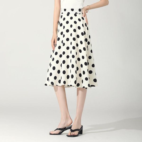 skirts 2021 summer korean simple point stretch chiffon skirt high waist slim all-match casual women a-line long, Black
skirts 2021 summer korean simple point stretch chiffon skirt high waist slim all-match casual women a-line long, Black