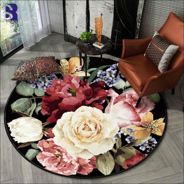 sunnyrain 1-piece printed fleece florals round rug for living room carpet area rugs bedroom 100cm 120cm carpets
sunnyrain 1-piece printed fleece florals round rug for living room carpet area rugs bedroom 100cm 120cm carpets