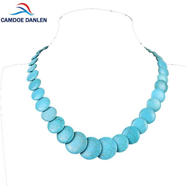 chains camdoe danlen fashion women necklaces blue howlite turquoises round gem vintage necklace 20" long statement pendants, Silver
chains camdoe danlen fashion women necklaces blue howlite turquoises round gem vintage necklace 20" long statement pendants, Silver