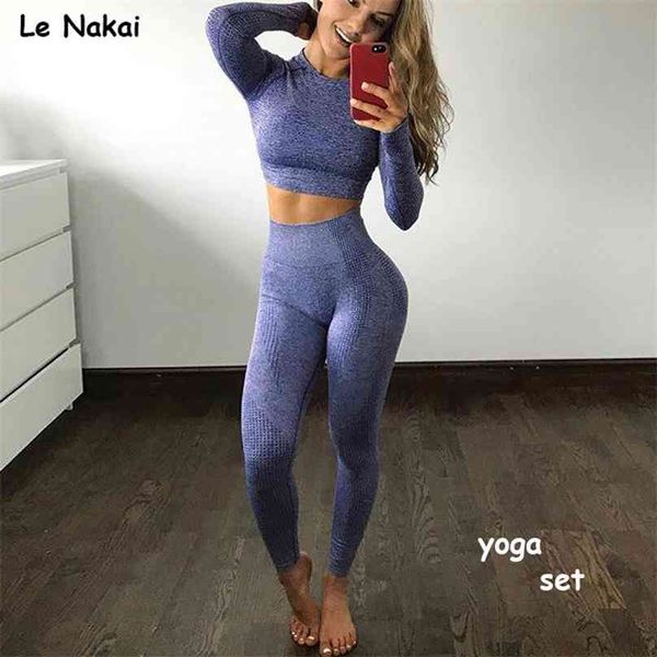 vital seamless 2 piece yoga set workout clothes for women fitness gym clothing vital long sleeve crop 210802, Gray
vital seamless 2 piece yoga set workout clothes for women fitness gym clothing vital long sleeve crop 210802, Gray