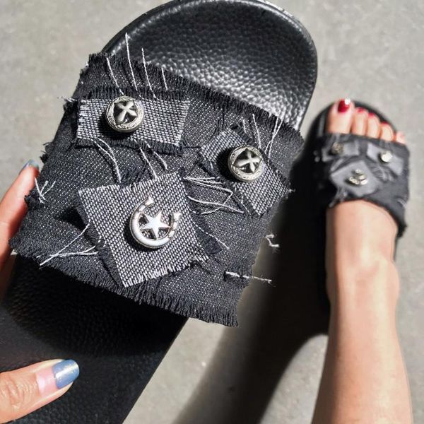 slippers womens flip flop denim slip-on breathable flats open toe shoes casual outdoor flip-flops beach female ci4y, Black
slippers womens flip flop denim slip-on breathable flats open toe shoes casual outdoor flip-flops beach female ci4y, Black