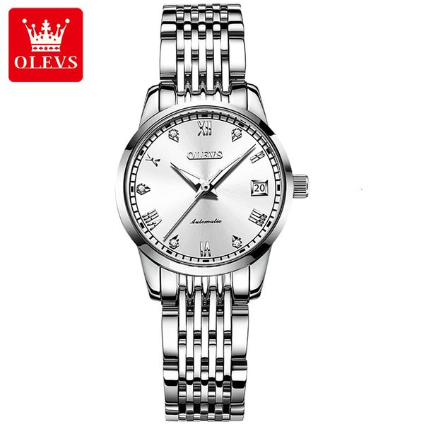 olevs 2021 new fashion ladies automatic mechanical dial clocks diamond hd lighting reverse 30m live waterproof sier white clock 6602, Slivery;brown
olevs 2021 new fashion ladies automatic mechanical dial clocks diamond hd lighting reverse 30m live waterproof sier white clock 6602, Slivery;brown