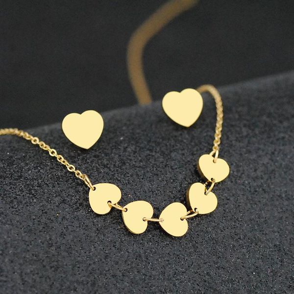 stainless steel heart shape earrings necklace jewelry set love pendant clavicle chain women gift &, Silver
stainless steel heart shape earrings necklace jewelry set love pendant clavicle chain women gift &, Silver