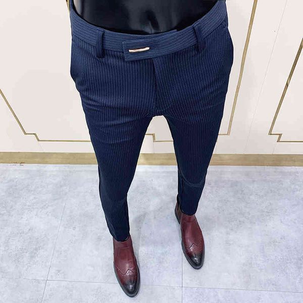 men's suits & blazers chic striped navy blue pants elegant slim fit tight-ankle suit trousers for office party s dress f7nk, White;black
men's suits & blazers chic striped navy blue pants elegant slim fit tight-ankle suit trousers for office party s dress f7nk, White;black