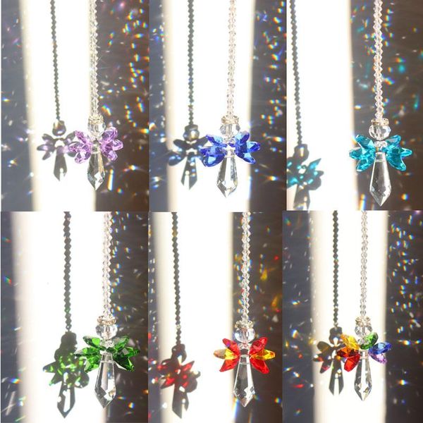 garden decorations angel crystal suncatcher prisms hanging rainbow chaser lighting accessories for window curtains pendant home car lamp
garden decorations angel crystal suncatcher prisms hanging rainbow chaser lighting accessories for window curtains pendant home car lamp