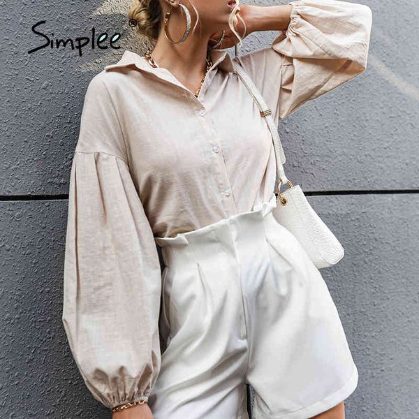 solid bubble sleeve elegant woman retro bottoming spring summer causal shirt female fashion loose short ladies 210414, White
solid bubble sleeve elegant woman retro bottoming spring summer causal shirt female fashion loose short ladies 210414, White