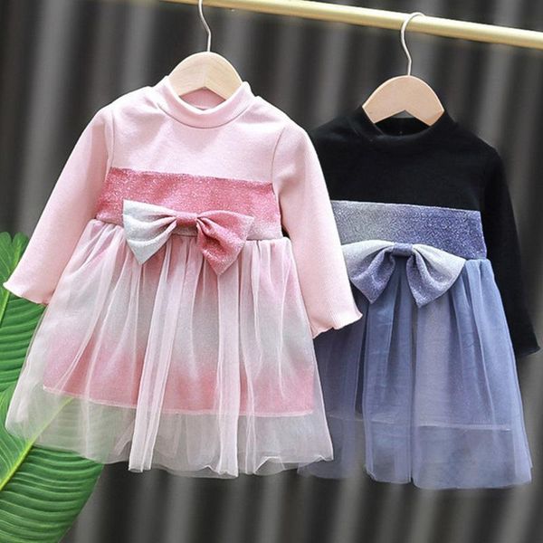girl's dresses spring autumn mesh stitching birthday dress bowknot decoration baby clothes girl one-piece toddler, Red;yellow
girl's dresses spring autumn mesh stitching birthday dress bowknot decoration baby clothes girl one-piece toddler, Red;yellow