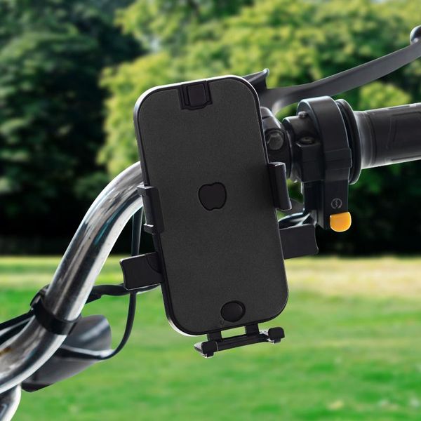 cell phone mounts & holders dual usb charing charger motorcycle holder stand for motocycle bike handlebar rearview mirrorholder 4'' cell phone mounts & holders dual usb charing charger motorcycle holder stand for motocycle bike handlebar rearview mirrorholder 4''