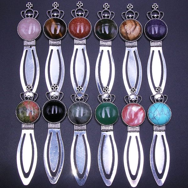 natural rose quartz turquoise stone bookmark jewelry accessories learning materials, Silver
natural rose quartz turquoise stone bookmark jewelry accessories learning materials, Silver