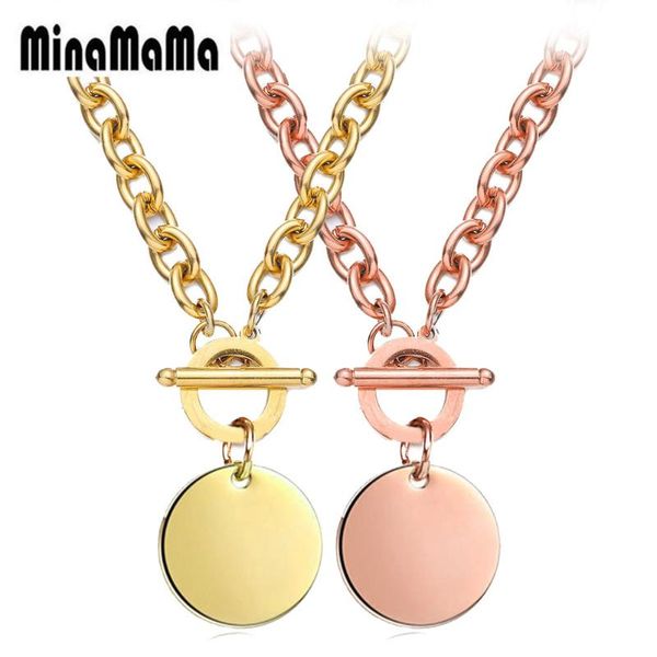 pendant necklaces stainless steel ot buckle round circle coin necklace for women elegant clavicle wedding jewelry wholesale gift, Silver
pendant necklaces stainless steel ot buckle round circle coin necklace for women elegant clavicle wedding jewelry wholesale gift, Silver