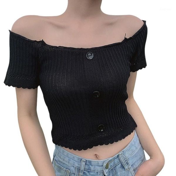women's t-shirt t shirt women solid knitted tshirt summer short sleeve korean punk camiseta feminina, White
women's t-shirt t shirt women solid knitted tshirt summer short sleeve korean punk camiseta feminina, White