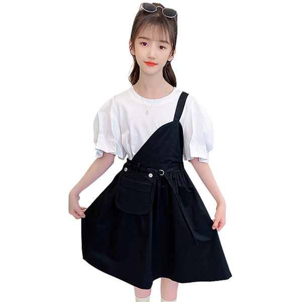 teen girls summer clothing tshirt + pockets dress costume for solid color clothes casual style tracksuit kids 210527, White
teen girls summer clothing tshirt + pockets dress costume for solid color clothes casual style tracksuit kids 210527, White