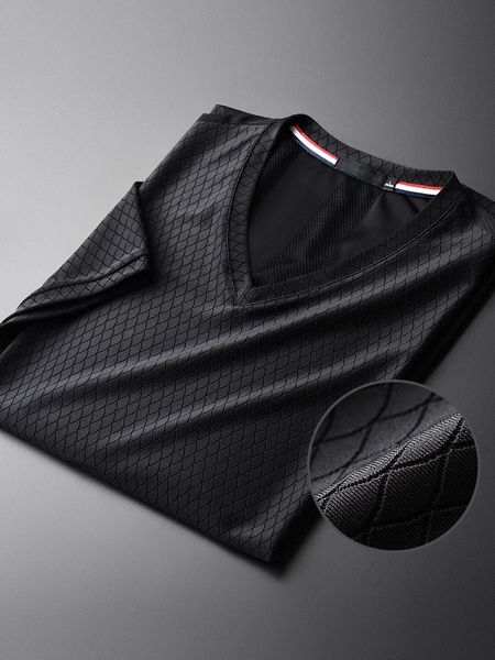 men's t-shirts yarn-dyed dragon scale silky fabric fashion dark grain v-neck slim short sleeve m - 4xl, White;black
men's t-shirts yarn-dyed dragon scale silky fabric fashion dark grain v-neck slim short sleeve m - 4xl, White;black