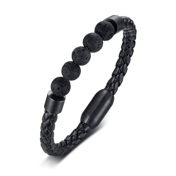 bangle 2021 trendy european and american style titanium steel jewelry for men's microfiber leather volcanic stone bracelet, Black
bangle 2021 trendy european and american style titanium steel jewelry for men's microfiber leather volcanic stone bracelet, Black